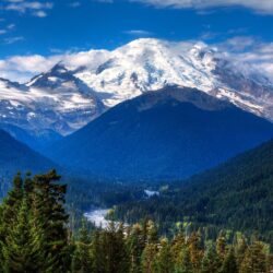 Image Mount Rainier Park USA Washington Nature Mountains