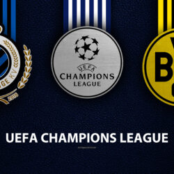 Download wallpapers Club Brugge KV vs Borussia Dortmund, 4k, leather