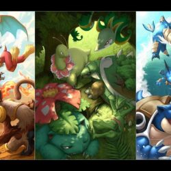 Download Pokemon Starters Wallpapers