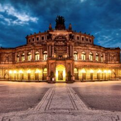Dresden Opera Hous HD Wallpaper, Backgrounds Image