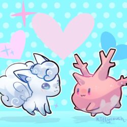 Alolan Vulpix and Corsola