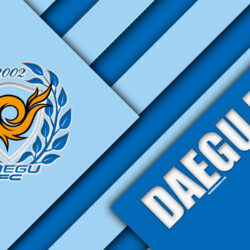 Download wallpapers Daegu FC, 4k, logo, South Korean football club