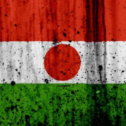 Download wallpapers Niger flag, 4k, grunge, flag of Niger, Africa