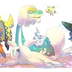 cutiefly & charjabug & vikavolt & tapu koko & drampa & togedemaru