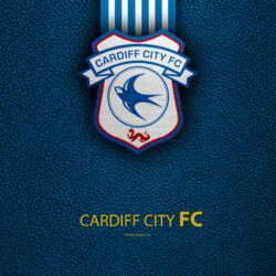 Download wallpapers Cardiff City FC, 4K, English football club, logo