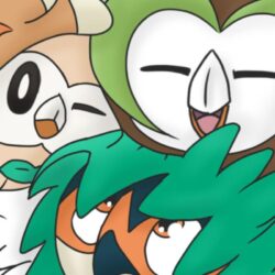 Rowlet, Dartrix, and Decidueye Wallpapers by memmas on @DeviantArt