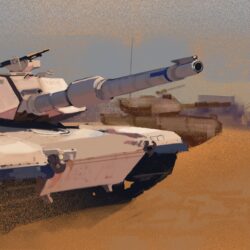 Wallpapers M1 Abrams Tanks US M1A1 Painting Art Army