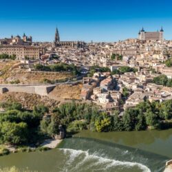 Download Spain, Toledo, Cityscape, Buildings, River