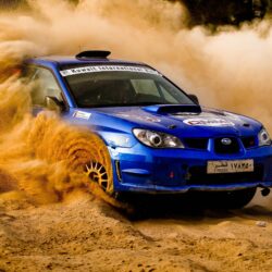 subaru impreza on sand dunes