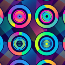 Colorful Psychedelic Circles Wallpapers