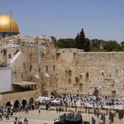 Western Wall or Wailing Wall or Kotel in Jerusalem timelapse. Plenty