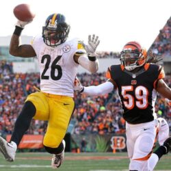 Le’Veon Bell doesn’t land long