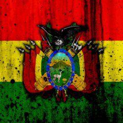 Download wallpapers Bolivian flag, 4k, grunge, flag of Bolivia