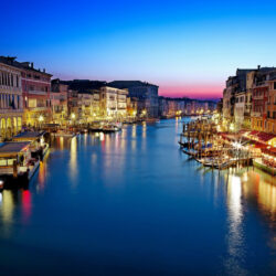 Bridge Canal Grande Venice Grand Canal Italy Buildings Wallpapers
