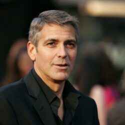 George Clooney wearing Black Suit