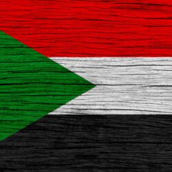 Download wallpapers Flag of Sudan, 4k, Africa, wooden texture
