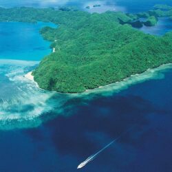 Palau Tag wallpapers: Clouds Rocks Skies Green Landscape Ocean