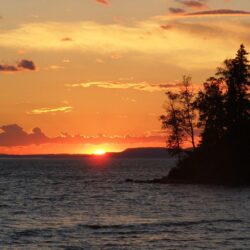 File:Isle Royale Todd Harbor sunset