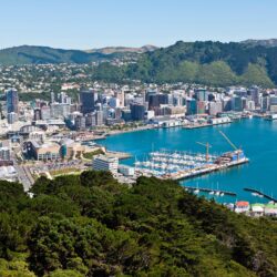 Image New Zealand Wellington Coast Marinas From above