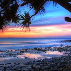 HD Sunset On Beach In Noosa Np Australia Wallpapers