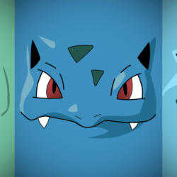 Minimalist Bulbasaur, Ivysaur and Venusaur by Vault