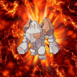 377 Fire Pokeball Regirock Regirock 6