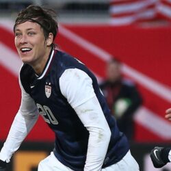 Abby Wambach breaks international goal