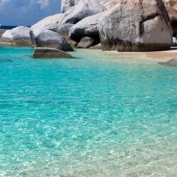 Beach rocks seascapes fuerteventura canary islands wallpapers