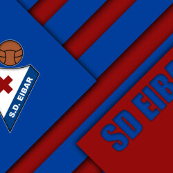 Download wallpapers SD Eibar, 4K, Spanish football club, logo