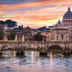 Bridge Of Angels And St. Peter’s Basilica HD Wallpapers