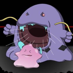 Swalot eating a ditto by prideofwesker29
