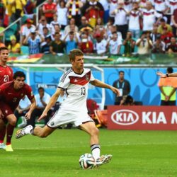 Germany Player Thomas Muller Penalty FIFA World Cup 2014 Wallpapers