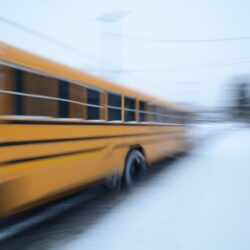 School Bus Usa Wheels Panning Round Winter Wallpapers Image ~ Winter