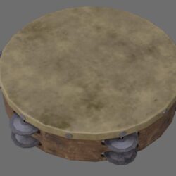 Tambourine old 3D Model