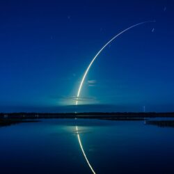 Wallpapers Falcon 9 rocket, SpaceX, Cape Canaveral, 4K, Space,