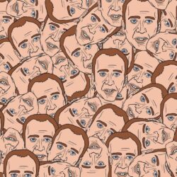 Creepy WTF funny head disturbing Nicolas Cage wallpapers