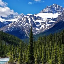 Alberta canada national park canadian rockies clouds wallpapers