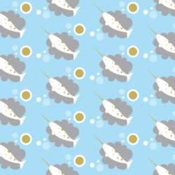 Narwhal Baby fabric