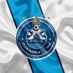 Download wallpapers Puebla FC, 4K, Mexican Football Club, emblem