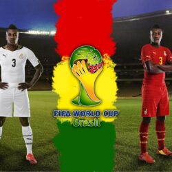 Ghana at the World Cup in Brazil 2014 wallpapers and image
