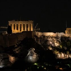 acropolis night 4k wallpapers and backgrounds