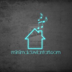 Simple house music wallpapers by m1n1maL