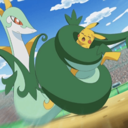 Serperior vs pikachu i felt like serperior should have won this