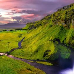 Download Iceland, falls, Waterfall Samsung n7000 wallpapers