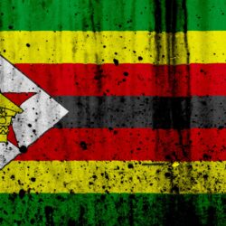 Download wallpapers Zimbabwean flag, 4k, grunge, flag of Zimbabwe