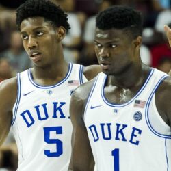 Duke’s R.J. Barrett, Zion Williamson put on dunk show for fans