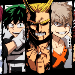 Anime Boku No Hero Academia Izuku Midoriya All Might Katsuki