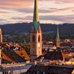 Download Wallpapers Zurich, Switzerland, Roofs, Buildings