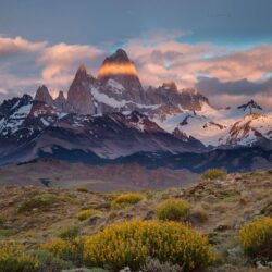 Argentina Chile border Patagonia Monte desert Mount Fitz Roy