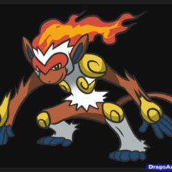 How to Draw Infernape, Step by Step, Pokemon Characters, Anime, Draw
